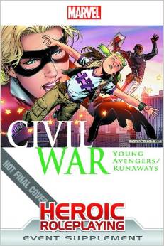 "Marvel Heroic Roleplaying: Civil War: Young Avengers/Runaways" Cover